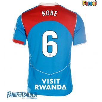 Atletico Madrid Koke #6 Tricou Fotbal Replică 2025-26 Femei Treilea